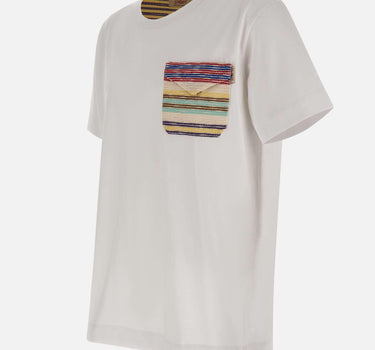 T-shirt "Lit" in cotone LITVR0331 BIANCO BOB 