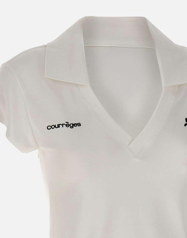 Polo "Sports Cropped" 126JPO057JS0195 HERWHITE COURREGES 