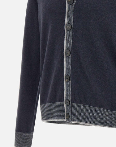 Cardigan in lana, seta e cashmere R59363F12 E9018E61 PESERICO 
