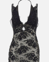 Abito in pizzo RRS16673 BLACK NISSA 