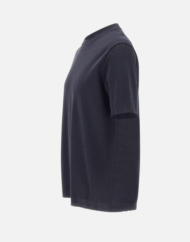 T-shirt in jersey effetto maglia JG000206U 520599201 HERNO 