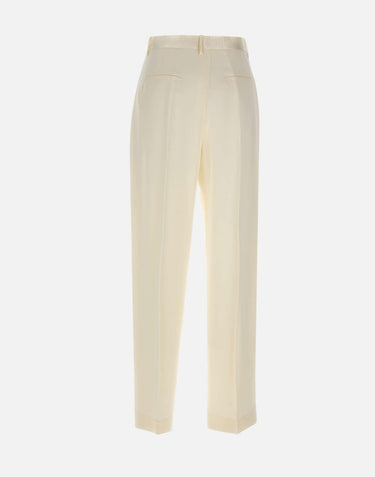 Pantalone a gamba larga 1226WTR002857P IVORY VICTORIA BECKHAM 
