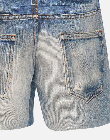 "Peace shell shorts" 12008 DENIM SATISFY 