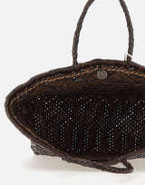 Borsa "triple jump small" in pelle<BR/> 8811 DKBROWN DRAGON DIFFUSION 