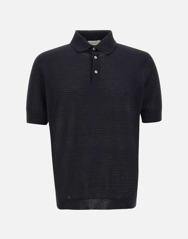 Polo in crepe di cotone PL1MC CR14T990 FILIPPO DE LAURENTIIS 