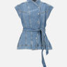 Smanicato oversize in denim 50558679 430 BOSS 