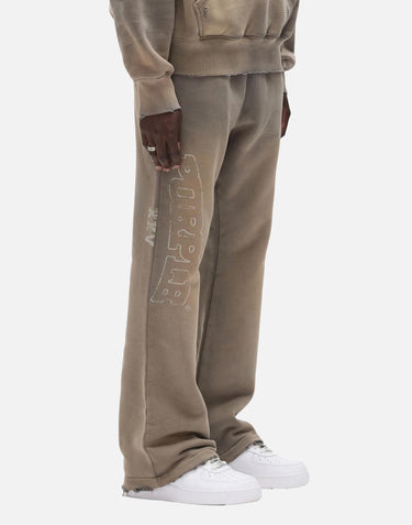 "Hwt fleece pant" P459 HFGS425GREY PURPLE BRAND 