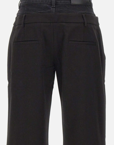 "Double waisted trousers" 7N839E22 U7BLK 7 FOR ALL MANKIND 