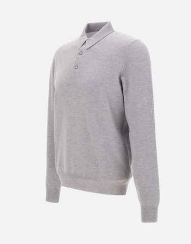 Polo in cashmere e lana 55132 19690061 GRAN SASSO 