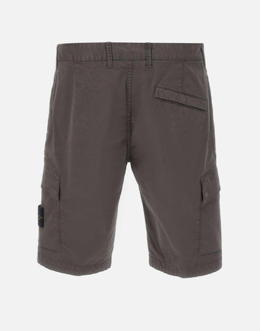 Shorts in broken twill effetto "old" L100018S0004 V0165 STONE ISLAND 