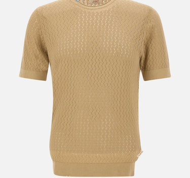 T-shirt "Waves" in cotone WAVESUNICA CAMMELLO BOB 