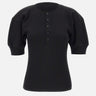 "Grey Marl Sweater" 1425JTP006684A BLACK VICTORIA BECKHAM 