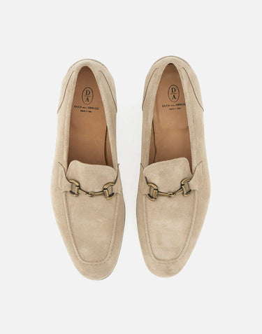 Mocassini "Vasco" in pelle scamosciata VASCO BEIGE DUCA DEGLI ABRUZZI 