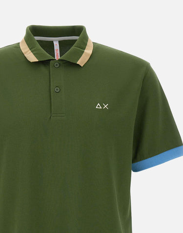 Polo "Big stripes on collar" A35112 37 SUN68 