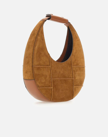"Moon bag" H25P4022GP TAN STAUD 