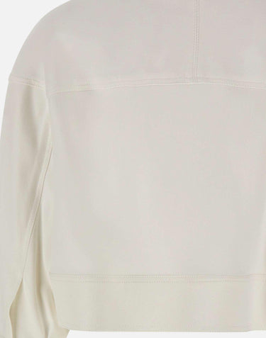 Caban in gabardina con bottoni gioiello GB00561E2 360 ELISABETTA FRANCHI 