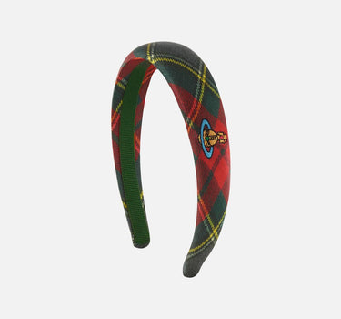 Cerchietto in seta Scarlet Tartan 81020022 W01BFM411 VIVIENNE WESTWOOD 