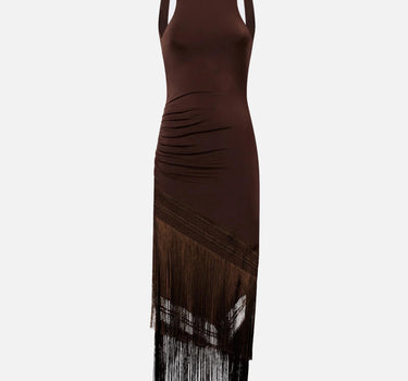 Abito lungo "Marisol" TM190159A TJP142DKBROWN THE ANDAMANE 