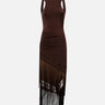 Abito lungo "Marisol" TM190159A TJP142DKBROWN THE ANDAMANE 