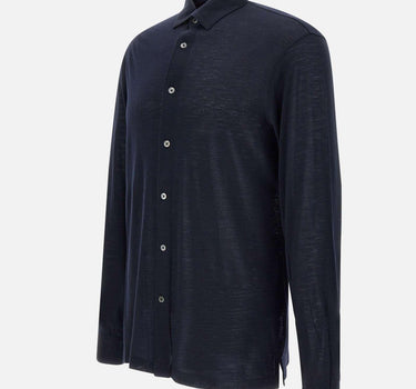 Camicia in lana royal merino CAMLSP JWOOL890 FILIPPO DE LAURENTIIS 