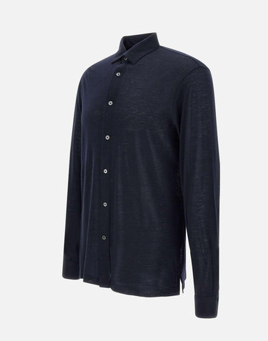 Camicia in lana royal merino CAMLSP JWOOL890 FILIPPO DE LAURENTIIS 