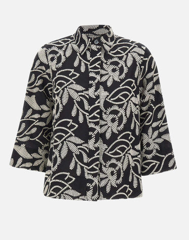Camicia con ricamo floreale 5012P000321N 001 ELENA MIRO' 