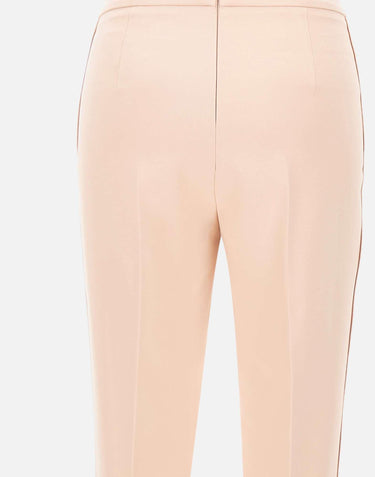Pantaloni in crêpe leggero e raso PA19063E2 EA1 ELISABETTA FRANCHI 