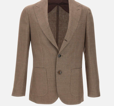Blazer in lino, lana e seta 190504 0001 BARBA