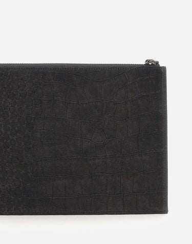 Pochette "Pocket cocco nabuk" SU0119NCO NERO ORCIANI 