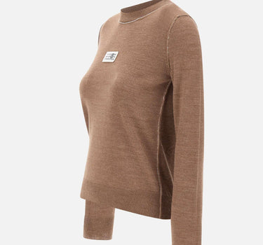Maglia in misto lana con dettagli a contrasto S52HL0066 M13037130 MM6 MAISON MARGIELA 