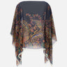 Top poncho in seta con stampa paisley floreale WRJA0027 AKG22X0883 ETRO 