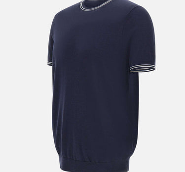 T-shirt in maglia DK87060 BLU DIKTAT 