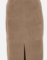 Gonna midi dritta in suede 115300 1683 ROTATE BIRGER CHRISTENSEN 
