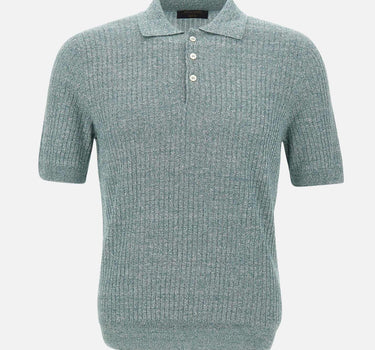 Polo in misto lino 57118 18641485 GRAN SASSO 