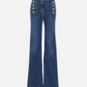 Jeans a palazzo con bottoni PJ19D61E2 104 ELISABETTA FRANCHI 