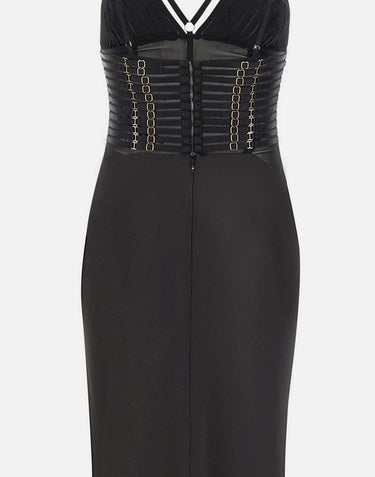 Abito Red Carpet in raso con elastici ABR5362E2 110 ELISABETTA FRANCHI 