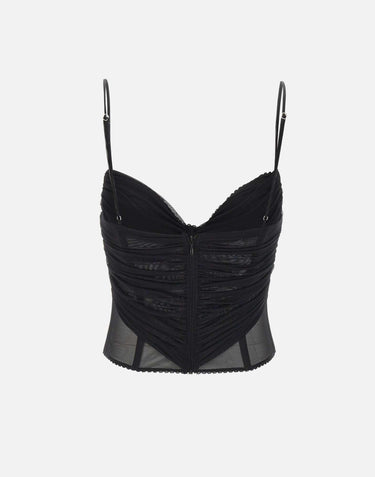 Top bustino in tulle 4C221A N0990 BLUMARINE 