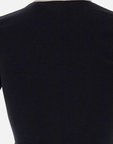 T-shirt "Signature Contrast" VESJTS020JS0070 BLKHERWHT COURREGES 