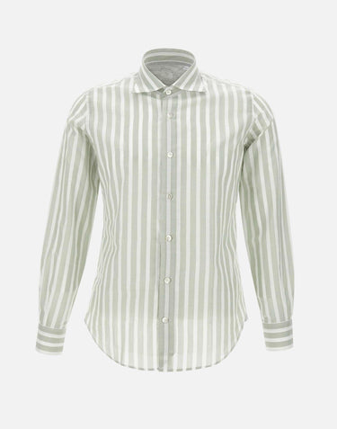 Camicia in cotone e lino K75CAMK01 TES0K1560701 ELEVENTY 