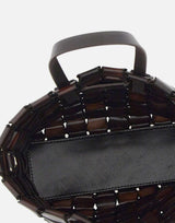 Borsa "Link Tote" in pelle 8960 DKBROWN DRAGON DIFFUSION 