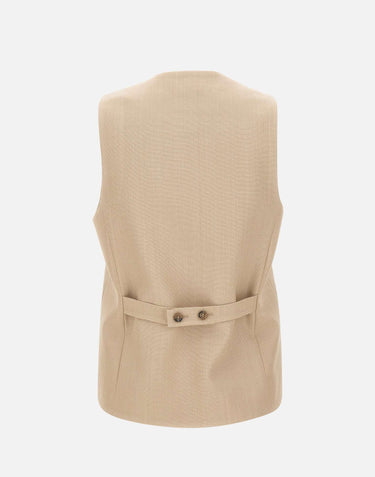 Gilet "Paco" PACO BEIGE LOULOU DE SAISON 