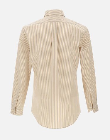 Camicia in popeline stretch a righe 710929346 502 POLO RALPH LAUREN 