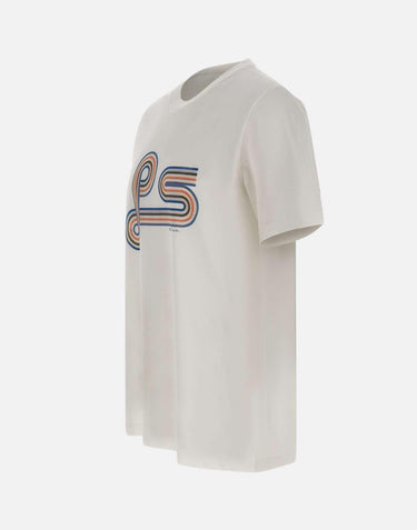 T-shirt con stampa a spirale "PS" M2R011RVP5800 01 PS PAUL SMITH 