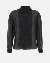 Camicia velata con pizzo RI1GX004 0001 KAOS 