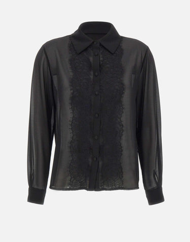 Camicia velata con pizzo RI1GX004 0001 KAOS 