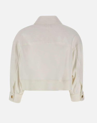 Caban in gabardina con bottoni gioiello GB00561E2 360 ELISABETTA FRANCHI 
