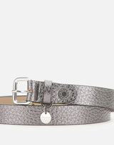 Cintura in pelle con charm CNK00093 RNGCITYNOIRE GIANNI CHIARINI 