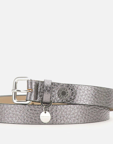 Cintura in pelle con charm CNK00093 RNGCITYNOIRE GIANNI CHIARINI 