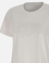 T-shirt in jersey con logo ricamato MA71G61E2 270 ELISABETTA FRANCHI 