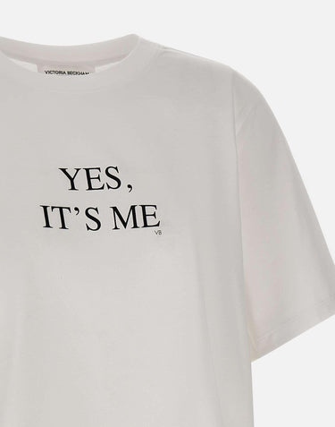 T-shirt "Yes it's me" 1425JTS006986A WHITE VICTORIA BECKHAM 